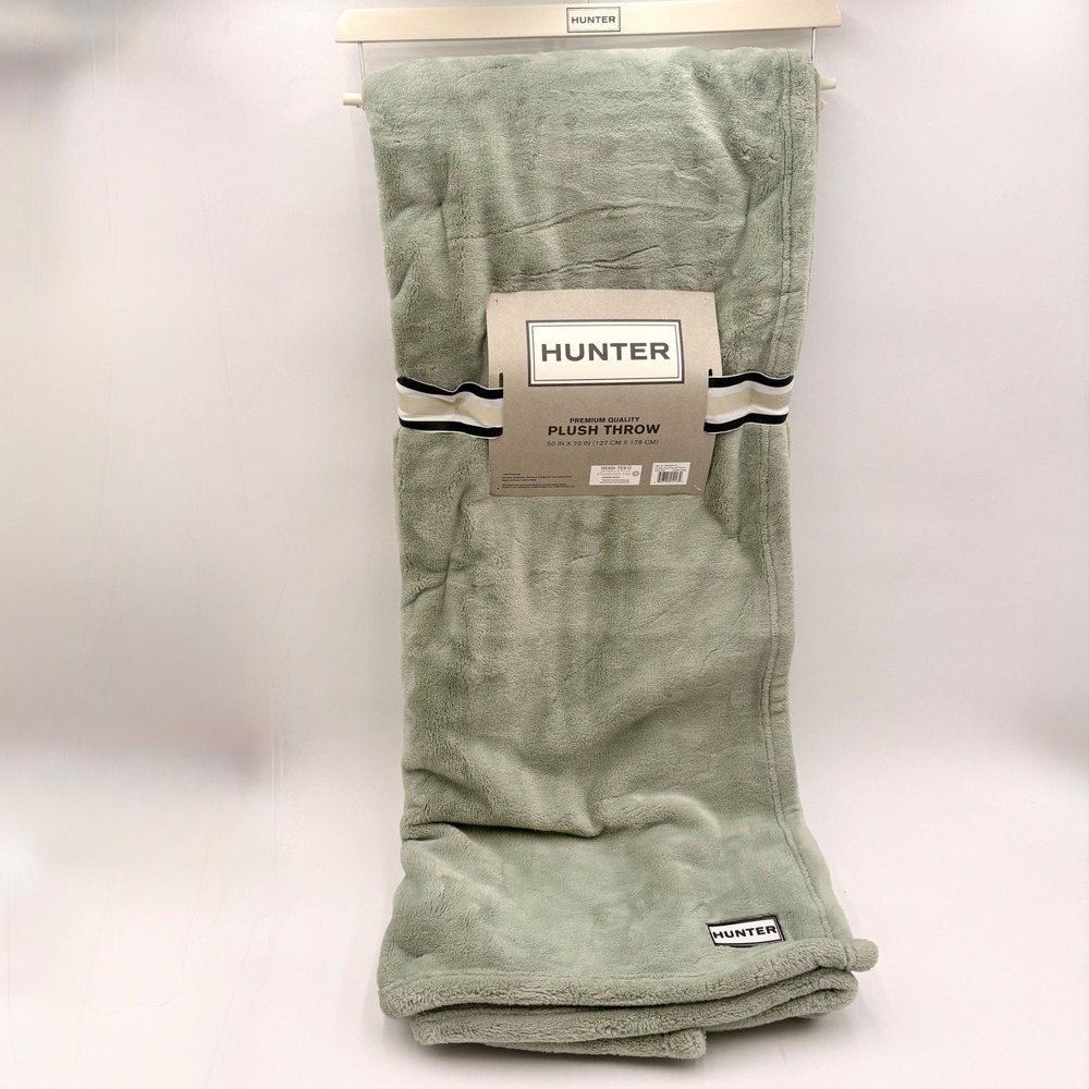 Hunter‎ Premium Plush Throw Blanket Sage Green 50x70